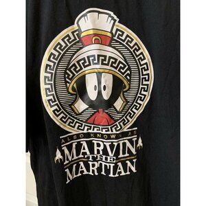 Looney Tunes Marvin‎ The Martian Men’s Sz 3XL Black Graphic T Shirt